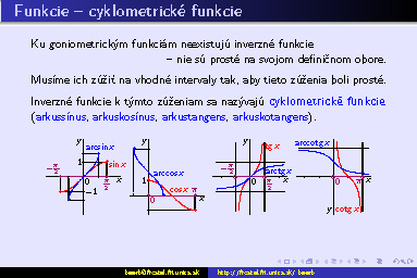 funkciecyklometricke